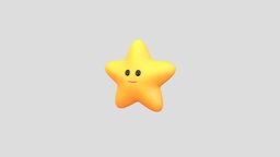 Character226 Star face, sky, planet, symbol, toon, baby, toy, happy, fun, night, five, star, yellow, smile, emoji, character, cartoon, design, space