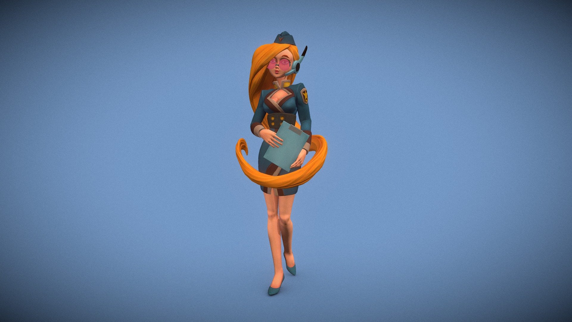 Based on the concept of Yuka Soemy and made for the Stylized Creation course in Howest - DAE - Kate - Bombastic Brothers - 3D model by Sofie Argirova (@argirova.sofie) 3d model
