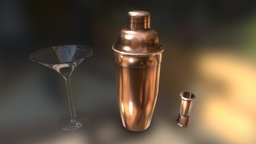 Cobbler Shaker bar, cocktail, shaker, shot, props, alcohol, glass, cobbler