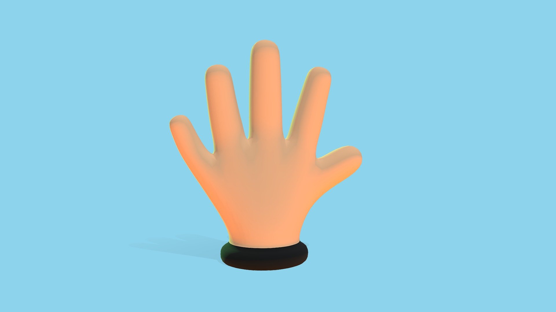 Cartoon Hand Animation - 3D model by hirairmak 3d model