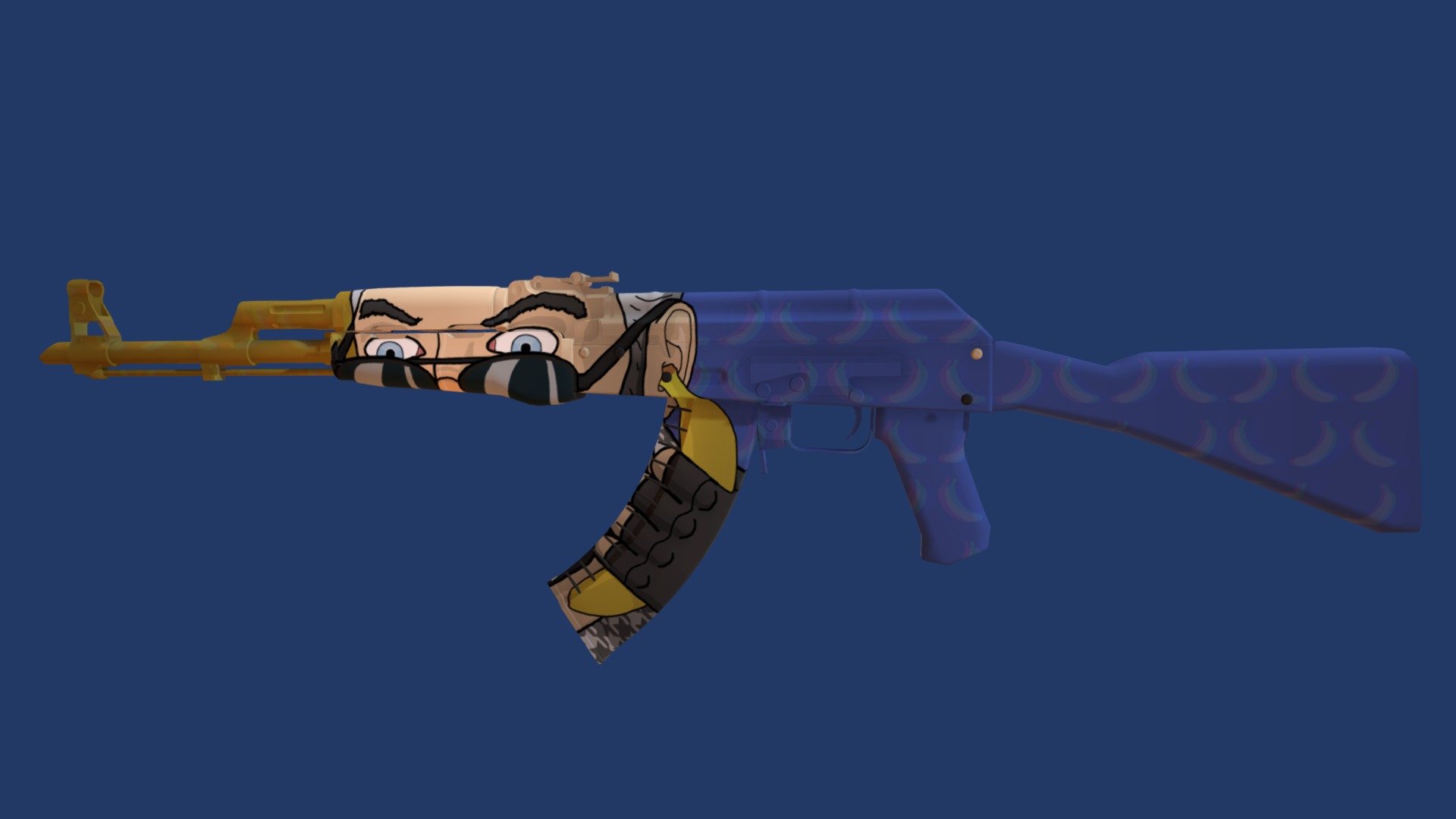 For csgo, man has received a bad call.
http://steamcommunity.com/sharedfiles/filedetails/?id=1329644448&amp;searchtext= - Bad Call AK - 3D model by ElZombo 3d model