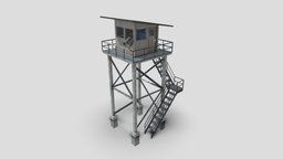 Guard Tower [Free Asset] base, exterior, security, camp, military-base, pbr-game-ready, substancepainter, substance, pbr, military