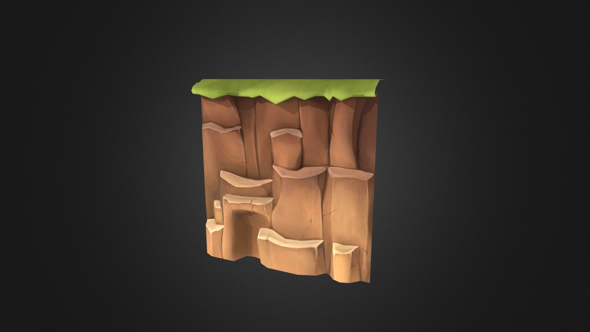 Cliffs - 3D model by ScarlettEllis 3d model