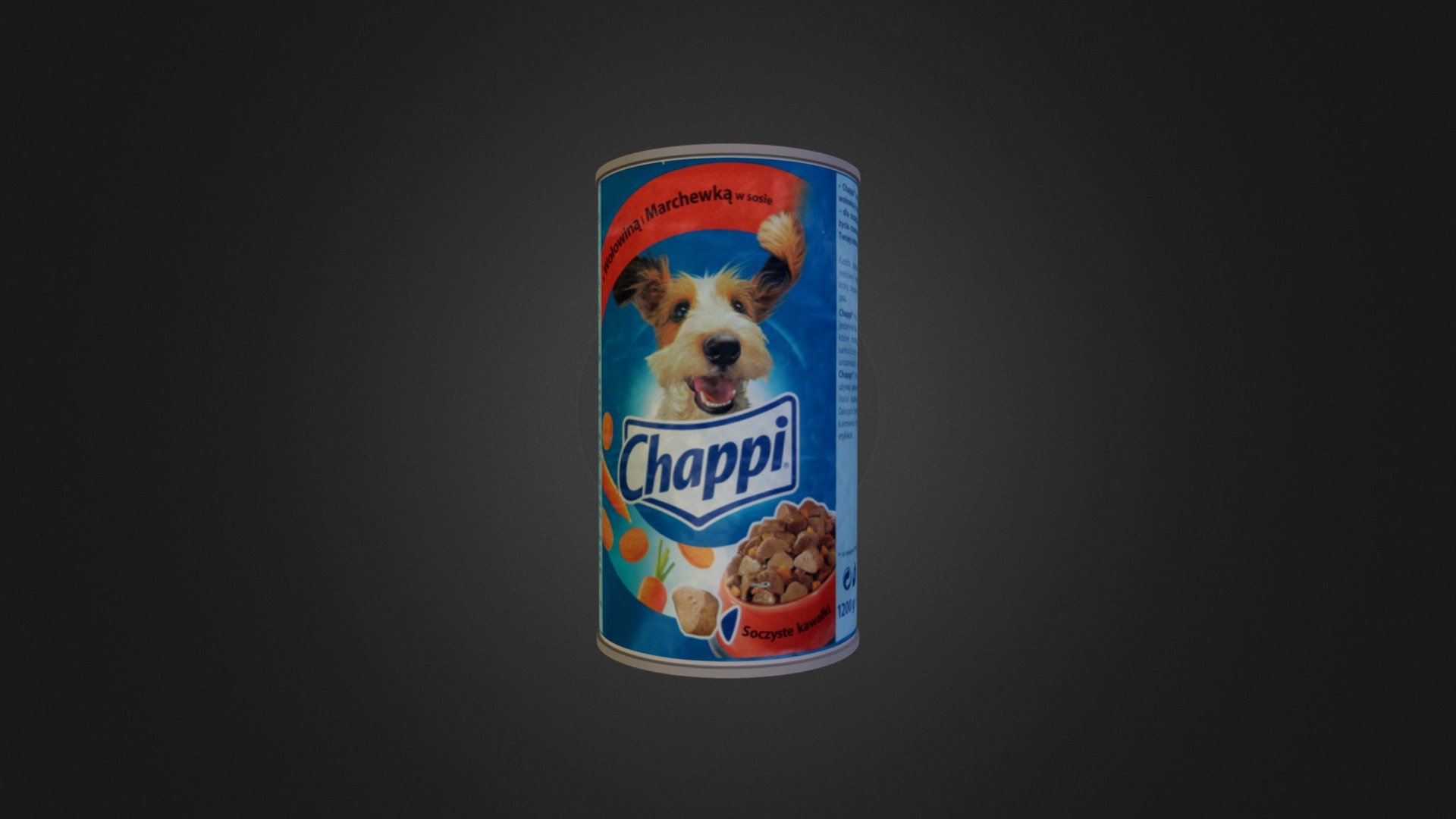Chappi dog food - 3D model by Blagowitch 3d model