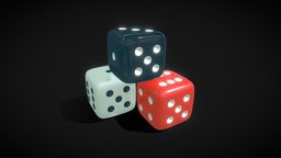 Ludo Game Dice gaming, tabletop, boardgames, boardgame, gamedesign, dice, random, casino, luck, chance, 3dmodel, dice-game