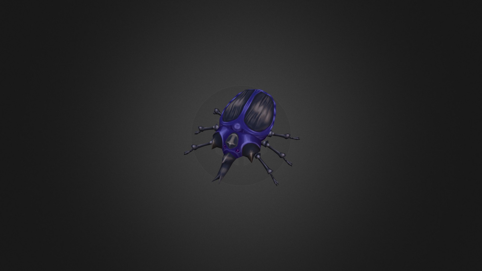 Fixed animation, 908 tris, 16 animation clips -link removed- - Low Poly Rhino Beetle V1.02 - 3D model by nnj3de 3d model