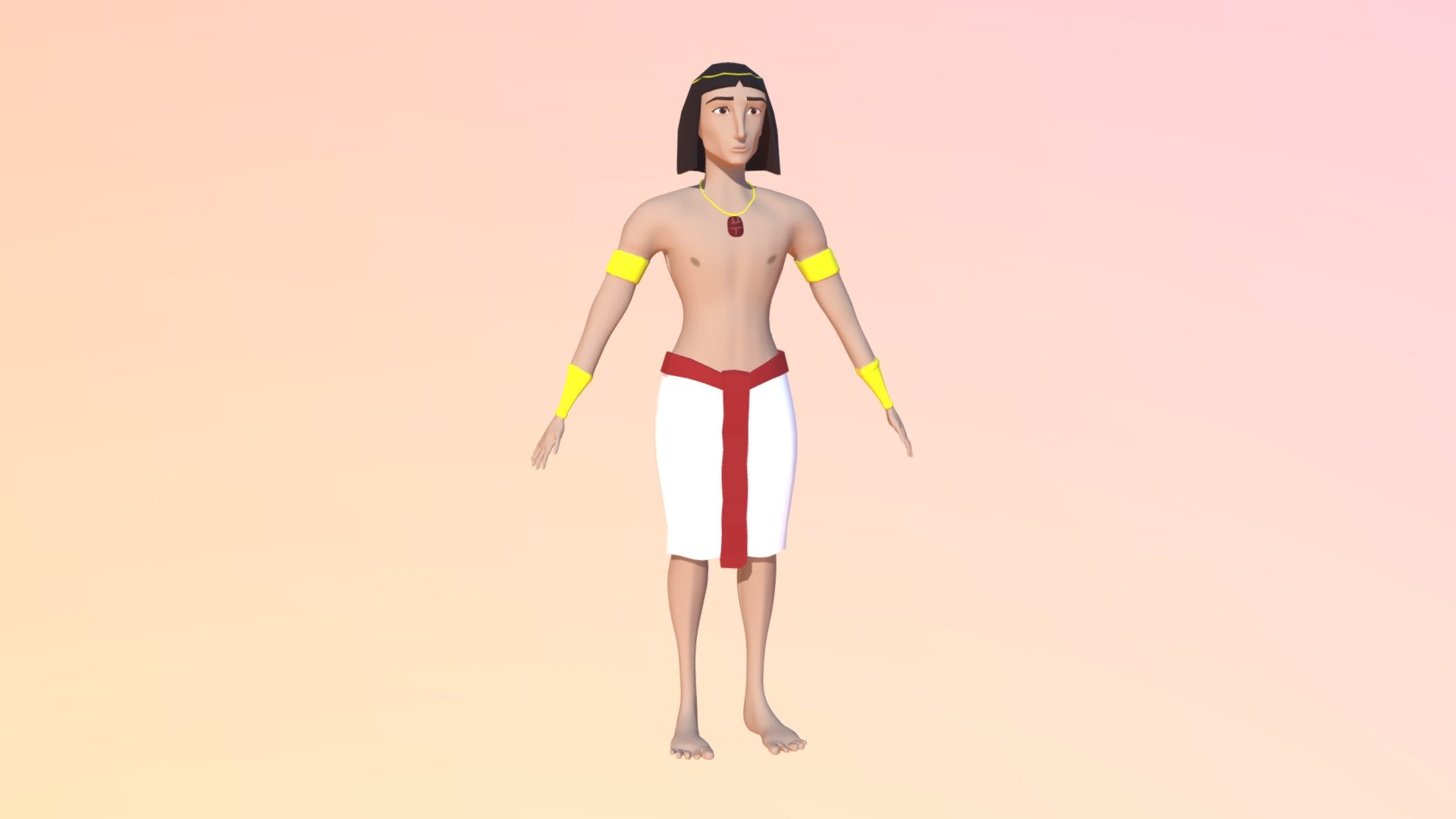 Moses - Prince of Egypt - WIP - 3D model by carolsardinha 3d model
