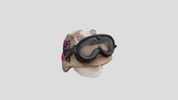 Desert Storm PASGT Helmet Test Scan modern, goggles, equipment, american, scanned, militaria, 20th-century, confederate, military-equipment, helmet, military, test, realityscan