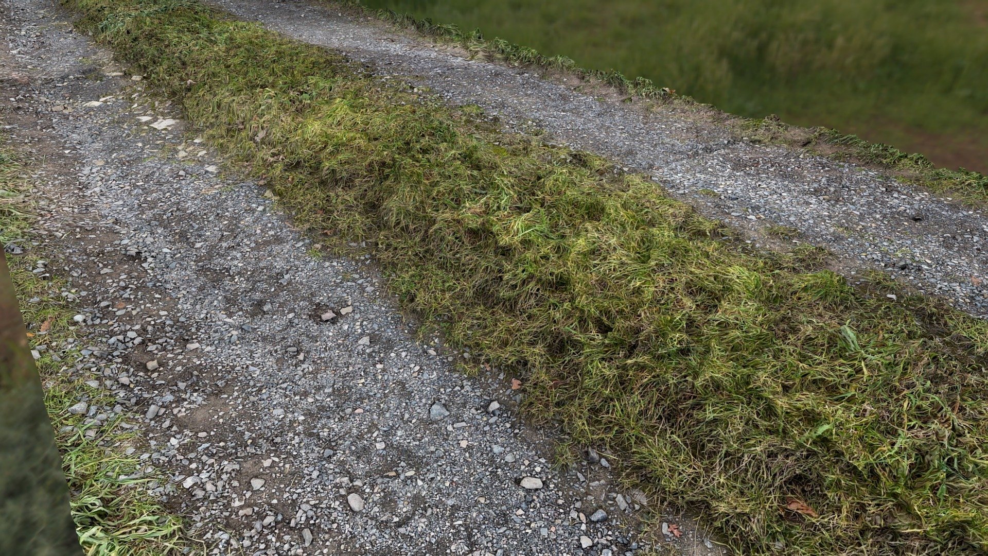 a 9.0x2.5m part of a gravel road with 8K textures: diffuse, AO, normal - gravel road 2 - Download Free 3D model by SPLEEN VISION (@spleen.vision) 3d model