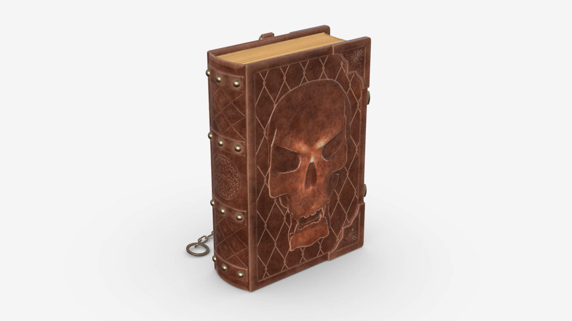 Old book decorated in leather 01 - Buy Royalty Free 3D model by HQ3DMOD (@AivisAstics) 3d model