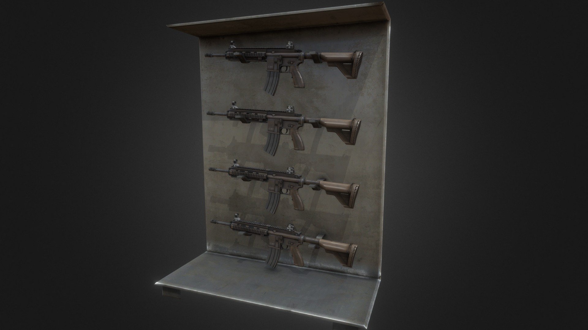 Weapon Stand - 3D model by DayBreak (@6500562) 3d model