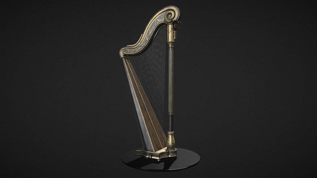 Created for sketchfab's artist in residence program, you can find more info here - https://forum.sketchfab.com/t/artist-in-residence-pedal-harp/12746

Final Renders - https://www.artstation.com/artwork/d6YgQ - Pedal Harp - 3D model by kbrom3d 3d model