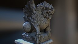 Bali-statue-017 bali, lion, statue, photoscan, photogrammetry, 3dsmax, 3dsmaxpublisher