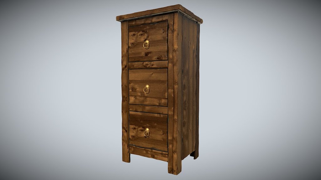 Old Wood Furniture - Download Free 3D model by Francesco Coldesina (@topfrank2013) 3d model