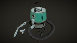 Vacuum cleaner retro "Тайфун" gadget, retro, ussr, marmoset, duster, vacuum-cleaner, substancepainter, blender, lowpoly