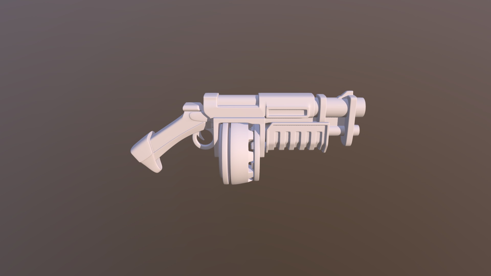 Shotgun in the style of the Orlock Gang, suitable for printing, for your necromunda and warhammer matches - Necromunda Warhammer 40000 Orlock Autogun - 3D model by caliumanderio 3d model