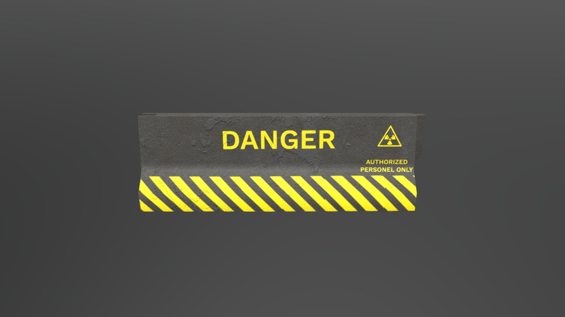 Barrier Danger hazard situations. Work well in most enviroments 3d model