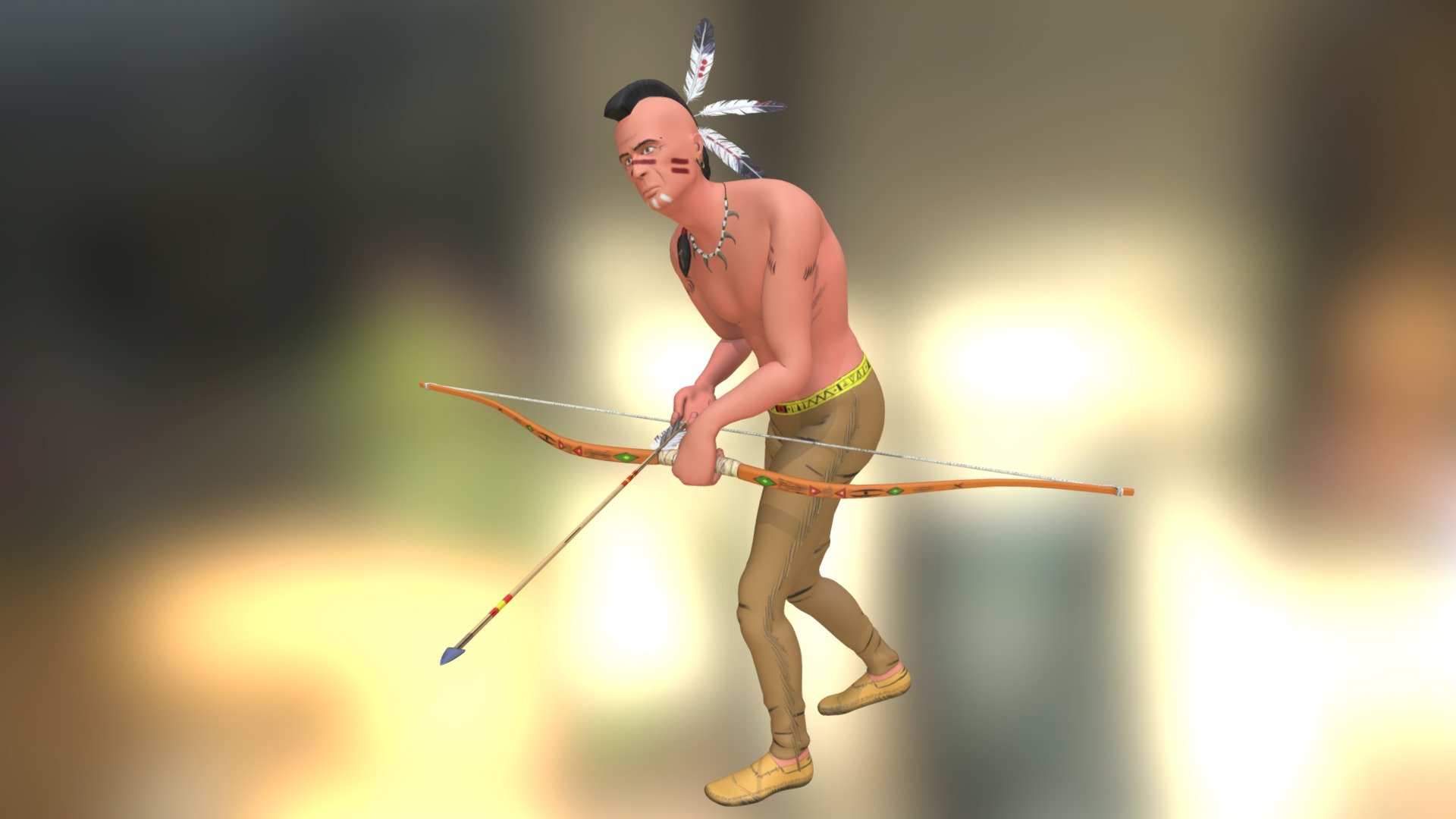Native american - Indian - Buy Royalty Free 3D model by Buncic 3d model