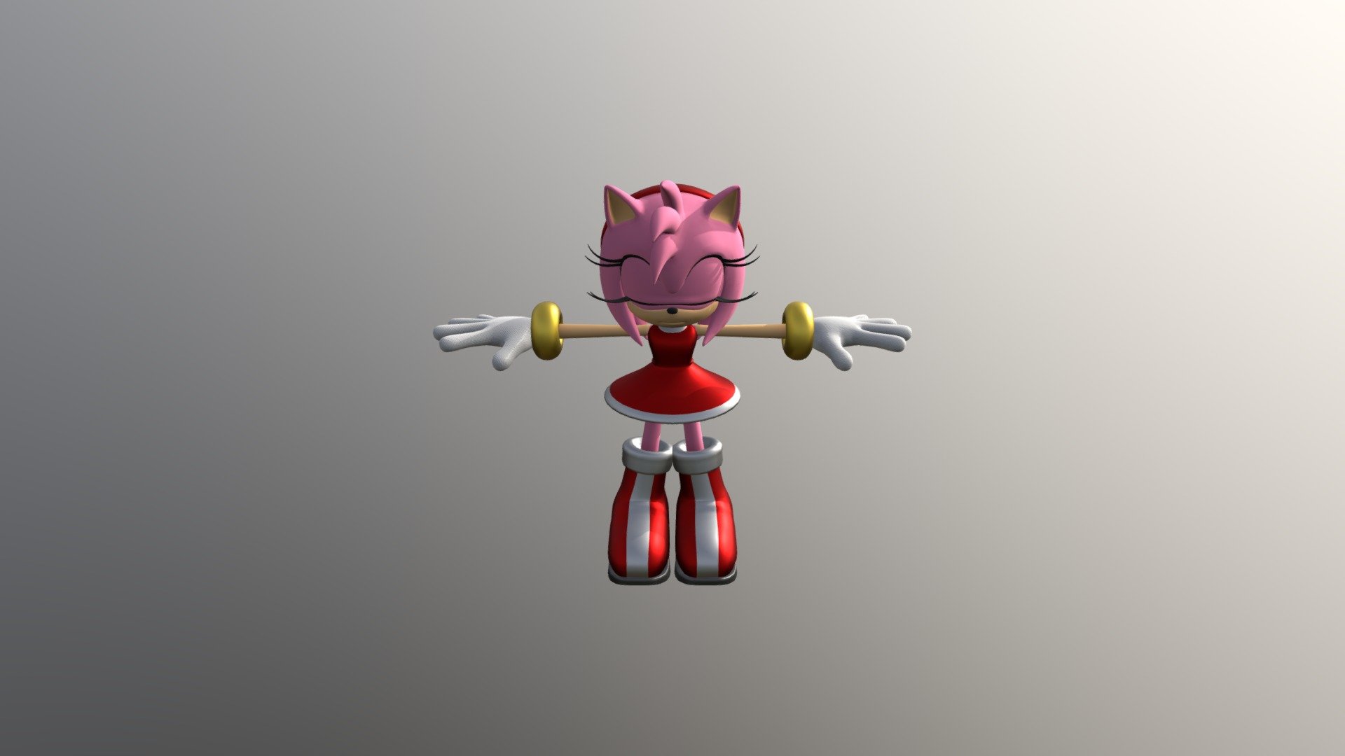 PC Computer - Sonic Forces - Amy Rose - 3D model by sanic111111a 3d model