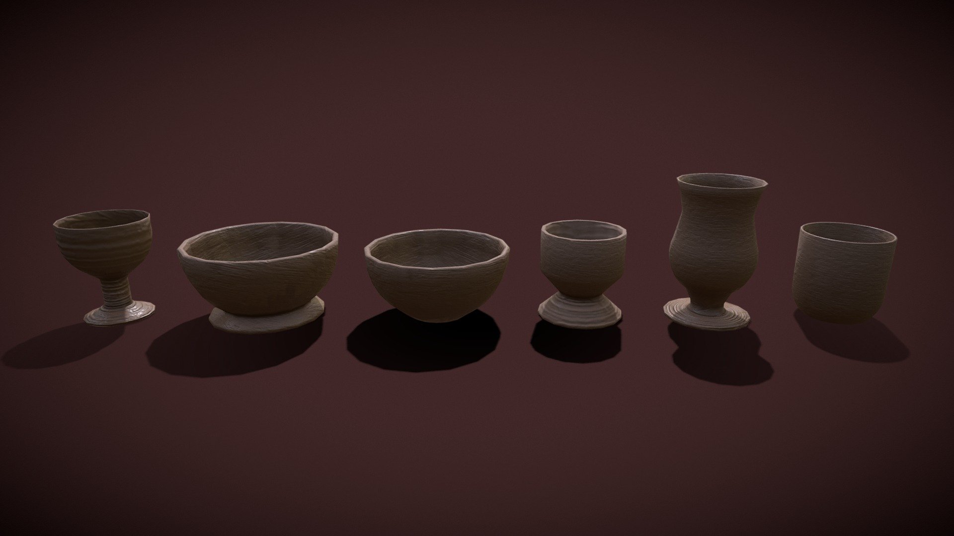 Cups_FBX  pottery - Cups_FBX - Buy Royalty Free 3D model by GetDeadEntertainment 3d model