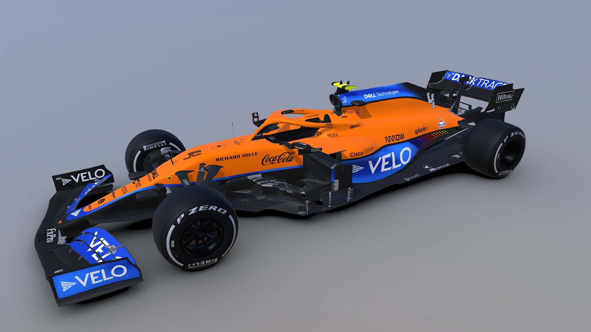 F1 2021 McLaren MCL35M 3D model for Grand Prix 4 game.
Shape and livery version: Emilia Romagna - Imola GP

08/07/2021: Exceptionally, this car is now Free to download. You can use it for personal projects. For public use, I will just ask you to credit me as the original author.
It is strictly forbidden to sell this 3d model on stock 3D models resellers, such as Turbosquid or Renderhub.
If so, it will be reported and I won't allow to download this car for free anymore.
Thank you for your support 3d model