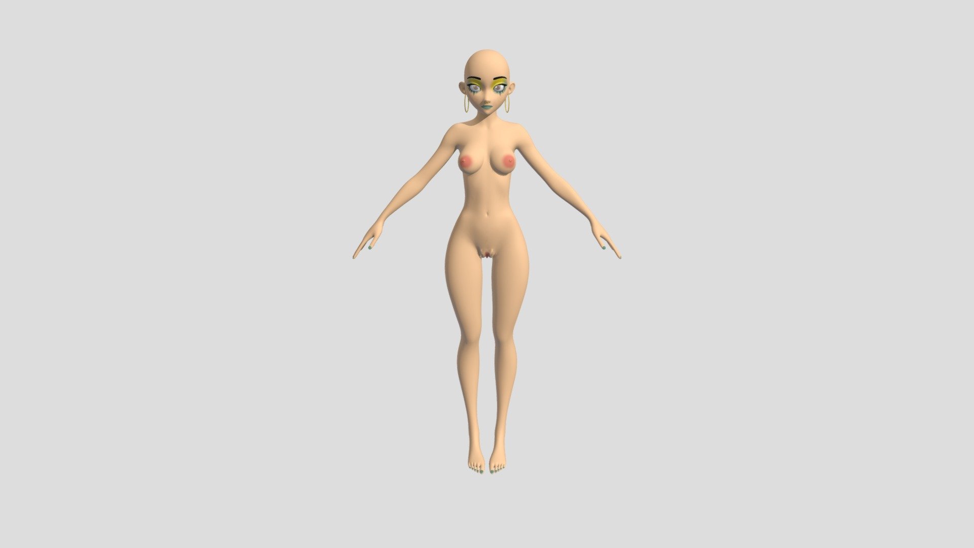 Another basemesh wit new génital parts - Yummy Body - Buy Royalty Free 3D model by cassies_secrets 3d model
