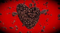 Coffee Bean Heart (#SketchfabWeeklyChallenge) sketchfabweeklychallenge, blender