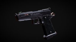 TTI Pit Viper HandGun (game ready) handgun, realistic, pistol, gameasset, gameready, noai