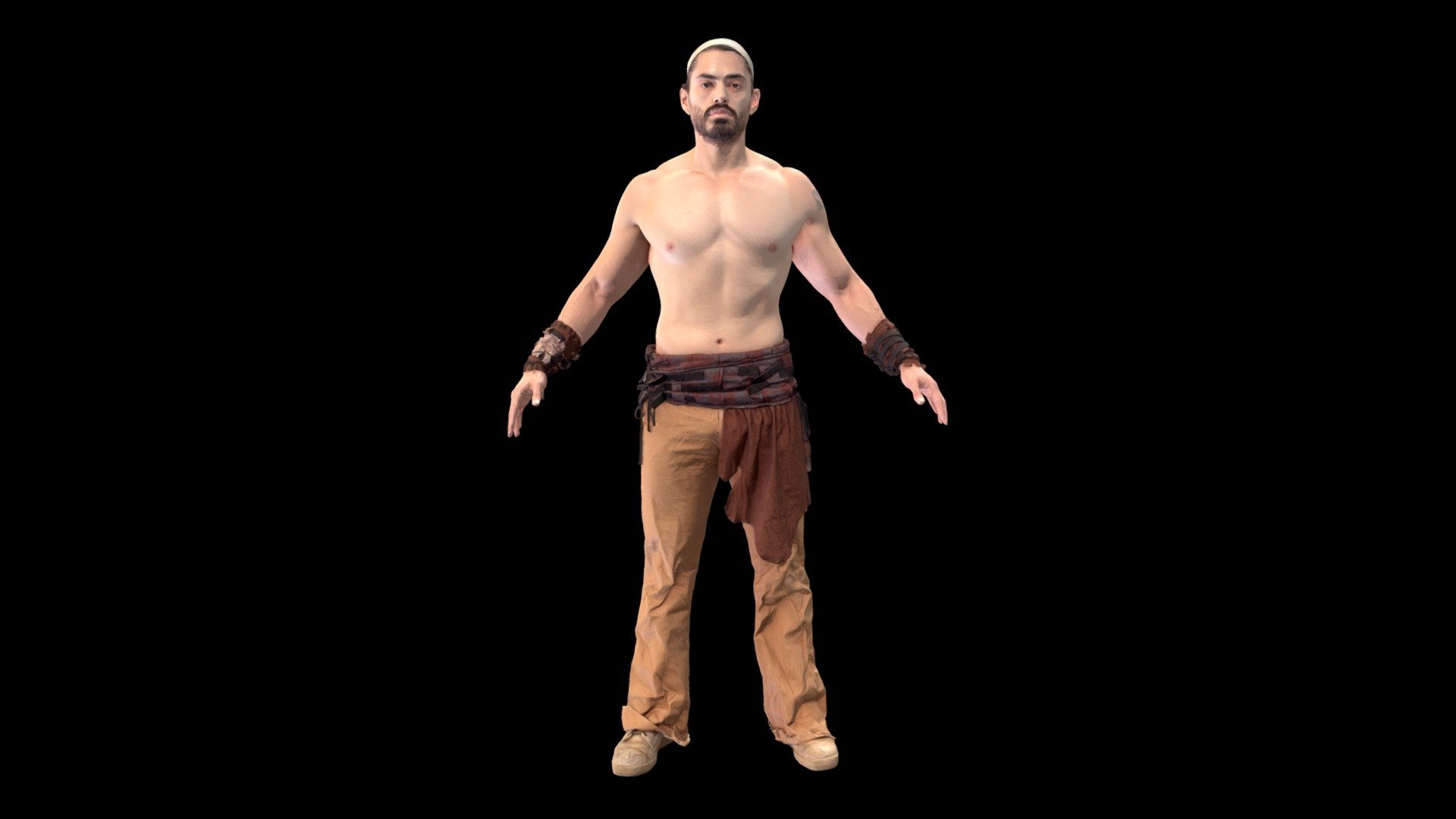 Victor in an A-pose showing his muscles.

Product Features:




Game Engine and PBR ready

High Poly

Textures:

All maps are in PNG format.




Diffuse Map (8192x8192)

Specular Map (8192x8192)

Roughness Map (8192x8192)

Normal Map (8192x8192)

SSS Map (8192x8192)

Model Polycounts:




159908 Faces

79938 Vertices

Available File Formats:




OBJ

FBX

About Human Engine:

Using our 150 DSLR Photogrammetry rig, we create 3D and 4D assets for Games, VFX, Movies, Television, Virtual Reality and Augmented Reality. From 3D scanning to rigging, game-engine integration, we have your character creation needs covered 3d model