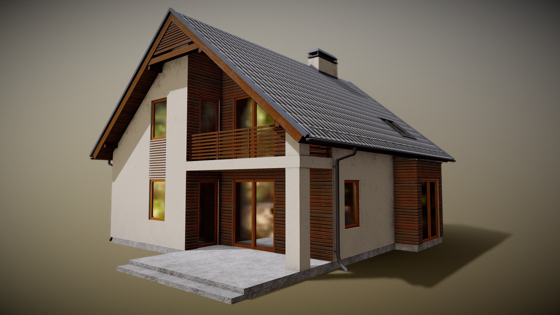 Hello!  

I am happy to present you Cottage 3 3d model.

You can buy that model at CGTrader website

Ready for game-development, render and animation!  




Native file format: Blender 2.79

Converted file formats: 3ds Max 2017, Cinema 4D R16, UnityPackage, .FBX, .OBJ.

1.996 faces total (Only Quads and Tris topology used).

TEXTURES: 




Base_Color.png (4096x4096px) 

Normal.png (4096x4096px) 

Metallic.png (4096x4096px) 

Roughness.png (4096x4096px) 

Height.png (4096x4096px) 

AO.png (4096x4096px) 

Windows_mask.png (4096x4096px)

MetallicSmoothness.png (4096x4096px)

Dirt_Base_Color.png (4096x4096px)   

Dirt_Roughness.png (4096x4096px).

DESCRIPTION:  




Textures of cottage and dirt are made separately. You can overlay textures of dirt or leave the cottage clean.

Model is fully textured with all materials applied. 

LowPoly model, that is perfect for even mobile game-dev. 

PBR materials, as you can see on the preview. 

Gerhald3D - Low-Poly PBR Cottage 3 - 3D model by Gerhald 3d model