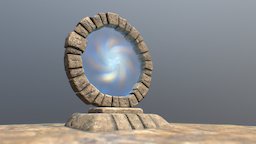 Stone Portal portal, rune, old, antient, stone, animation, fantasy