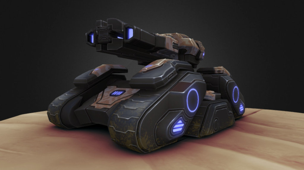 This is my quick fan art on starcraft siege tank from blizzard game series. As reference I used in-game screens of sgt. Hammer from Heroes of the Storm. As always, you can check some renders here: https://www.artstation.com/artwork/egY2b - Siege Tank - 3D model by john_medved 3d model