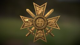 Nazi Medal LOW POLY