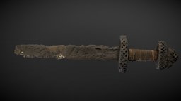 Sword, 10th century archeology, viking, hungarian, hungary, 10th, artec-studio, artec-space-spider, 10th-century, weapon, 3dscan, sword