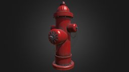 Fire Hydrant prop, fire, hydrant, substancepainter, substance, asset, street