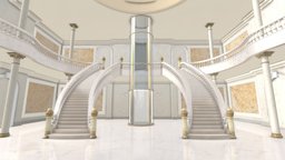 VR Interior Staircase Art Gallery Dec. 2020 scene, modern, minimal, castle, stairs, salon, palace, hotel, luxury, column, tour, new, classic, ready, marble, vr, best, showcase, hall, lobby, gallery, old, elevator, luxurious, duplex, lux, nft, maya, lighting, stair, staircase, art, lowpoly, design, stone, house, home, building, interior, "download", "door", "royal"