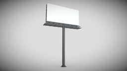 Big Billboard model object, set, exterior, front, block, side, roof, highway, unreal, cover, top, media, big, obj, sign, ready, fbx, realistic, old, facade, lots, large, rooftop, bills, collections, boards, posters, billboards, modeling, unity, unity3d, asset, game, 3d, low, poly, model, street, interior, "environment", "enine", "adverstise"