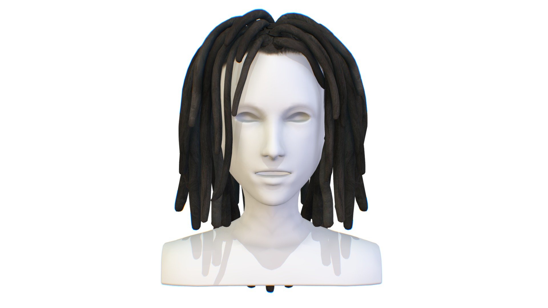 Hairstyle Dreadlocks Black - Hairstyle Dreadlocks Black - Buy Royalty Free 3D model by Oleg Shuldiakov (@olegshuldiakov) 3d model