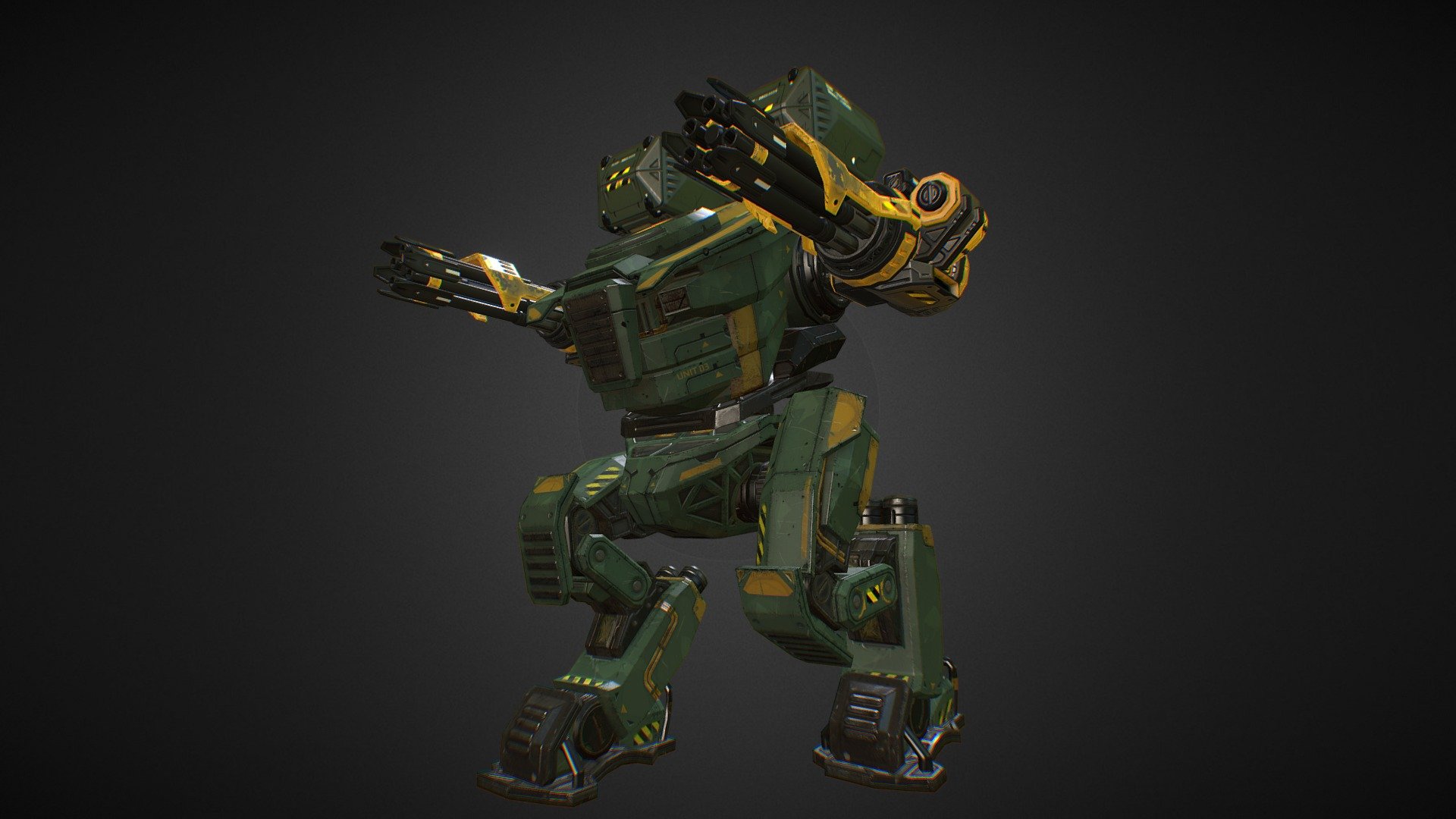 http://hellbender.weebly.com/ -link removed-#/content/26960 - Mech 1 - Mechs and Weapons Pack - 3D model by AlessandroLufrano 3d model