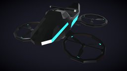 Lowpoly Hoverbike Comic Style bike, vehicles, hoverboard, motorbike, motorcycle, hoverbike, lowpolymodel, vehicle, lowpoly, scifi, sci-fi, helicopter, scifibike