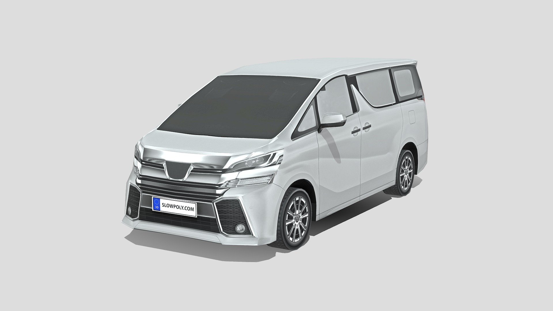 Great low poly car asset for you. 4000px textures, and included PSD file so you can easily change the color! - Toyota Vellfire Aero 2015 - Buy Royalty Free 3D model by slowpoly 3d model
