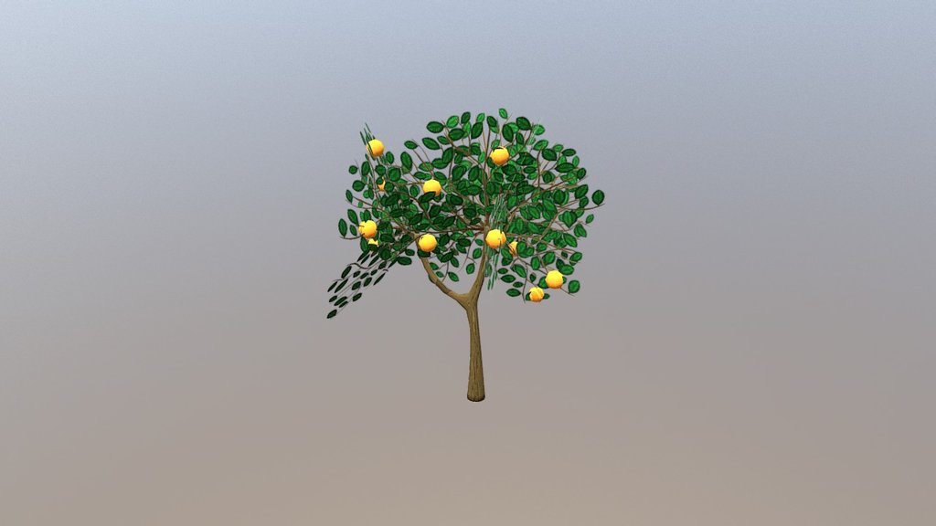 Pick up tree - Orange Tree - 3D model by Angel Perez (@Flanyleche) 3d model