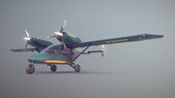 Accord-201 GreenYellow Livery discovery, airplane, wings, aviation, propeller, aircraft, hangar, cessna, terminal, accord, piper, ammunition, 201, airfield, tivsol, flaps, weapon, low-poly, pbr, plane, helicopter, gear, accord201