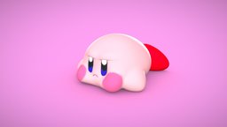 Kirby bored bored, nintendo, kirby, mood, 3dprint