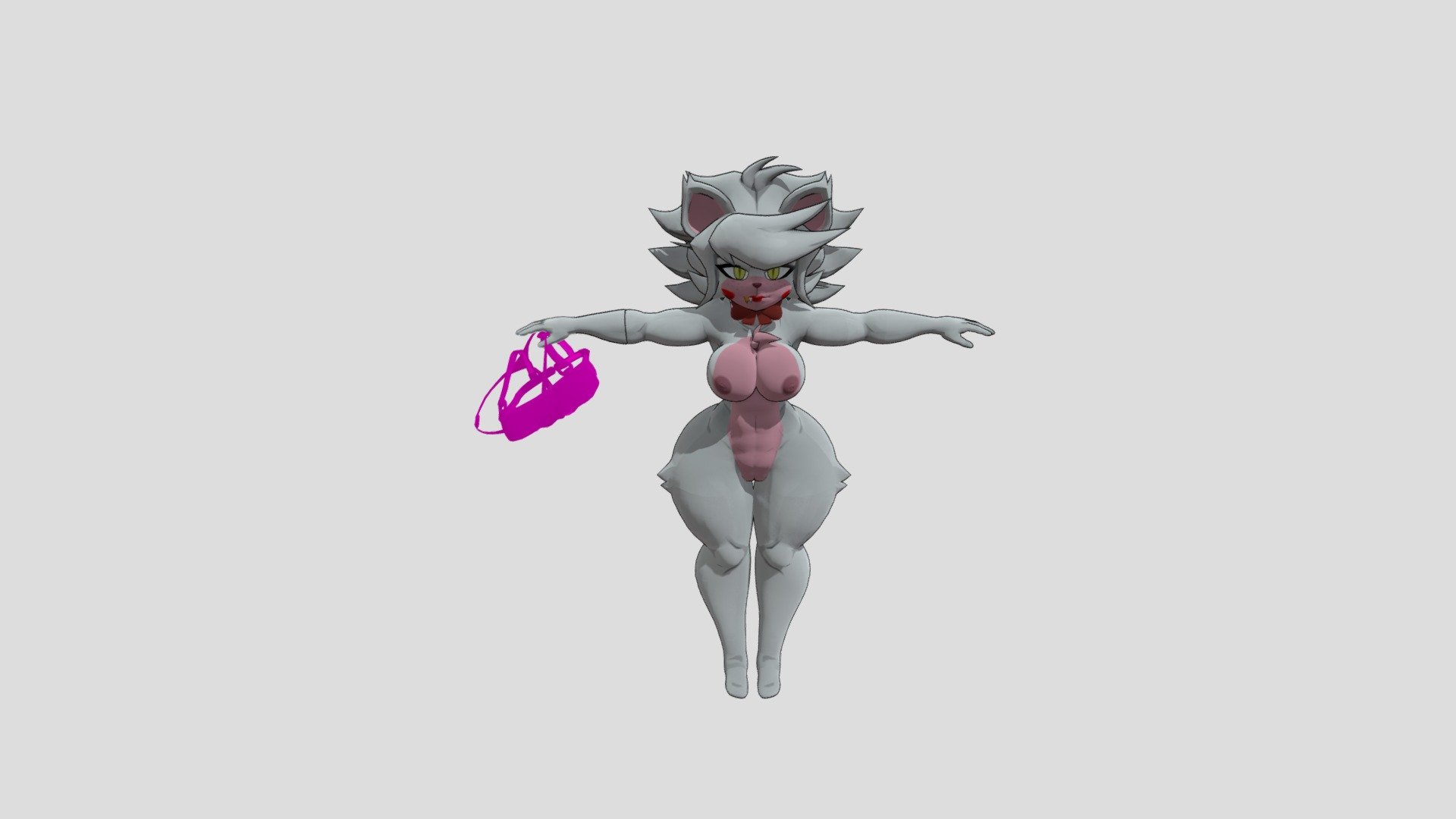 Mangle - FNAF // CryptiaCurves (NSFW) - Download Free 3D model by [SUB TO MY CHANNEL IN DESC. PLEASE] (@VampireVinnie) 3d model