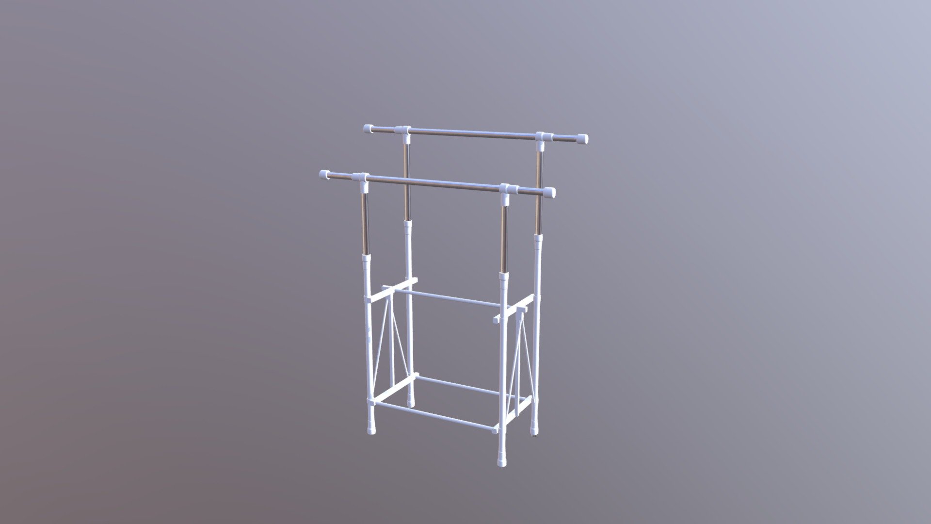 I made a laundry rack - laundry rack - Download Free 3D model by wang2dog 3d model