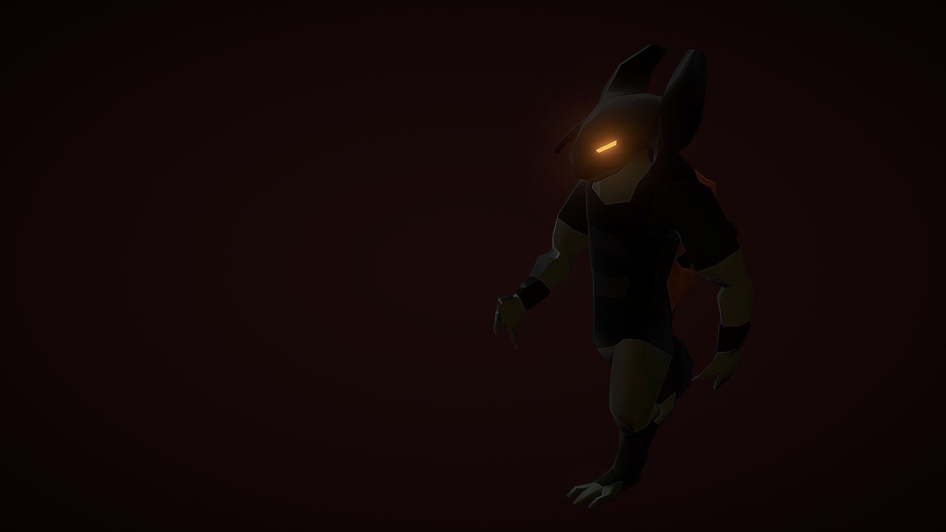 The legend of the Eclipse (Lurosseeth) was a moster that would come and terrorize the people when a solar eclipse would occur, ravashing through homes, killing heards of cattle and even carrying young children off with it.

A low poly game character with walk cycle.
He's a strange mix between a bull, bat, dragon, turtle, beaver and others wrapped up in a humanoid figure.
I would love to have High quality textures on him, but I am really bad at texturing characters, so he is only base colors&hellip; Oh well lol
But if someone would like to terxture him I'll give full credit of texturing to whoever does so, just say so in the comments :D - The Lurosseeth ("Eclipse") - Download Free 3D model by Robin Butler (@StarTrekGuy) 3d model