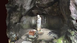 浄智寺　布袋尊,  Hotei-son placed in a cave. cave, hotei, stonecarving, japanese-heritages, temple, kamakura, noai, kamakura-period