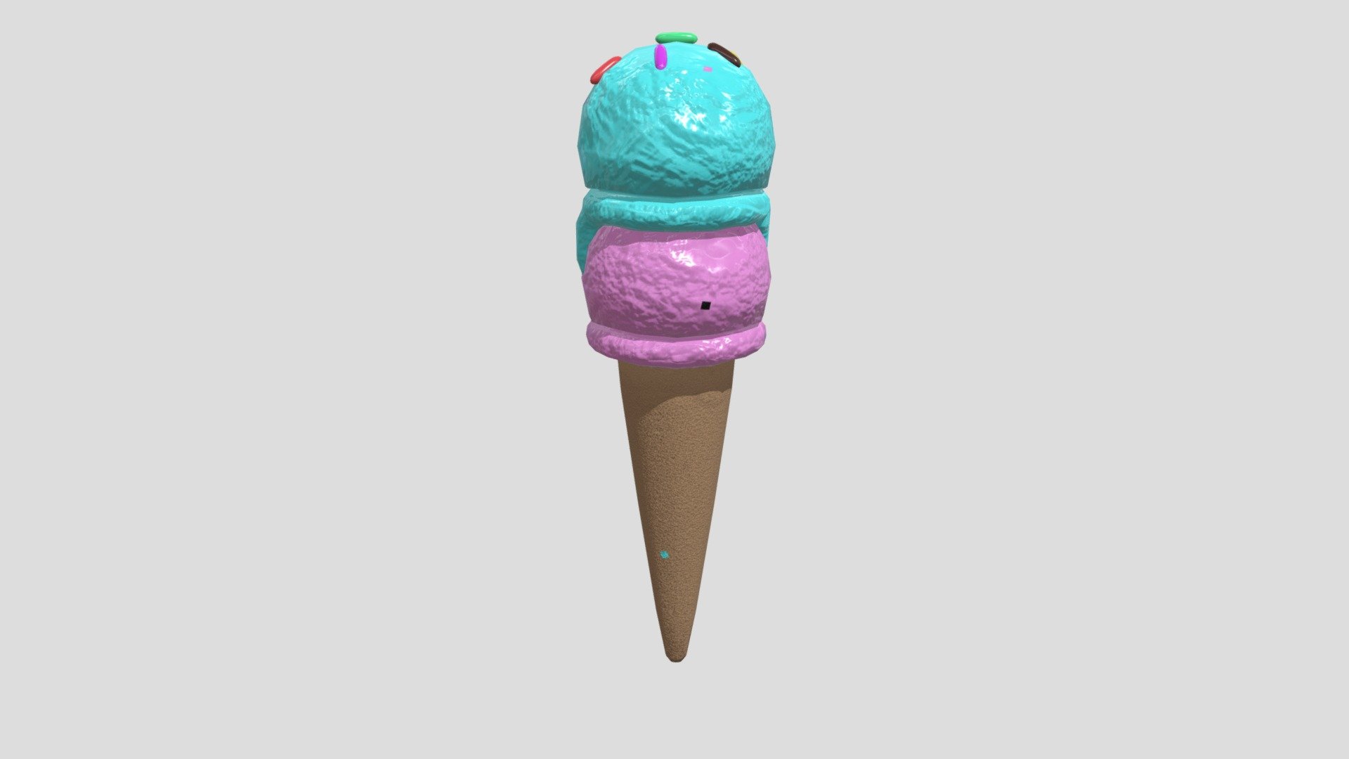 Ice cream Enemy made for SGD classes used in a Game called Sugar Busters - IcecreamMobFinal - 3D model by BigBuzzle 3d model