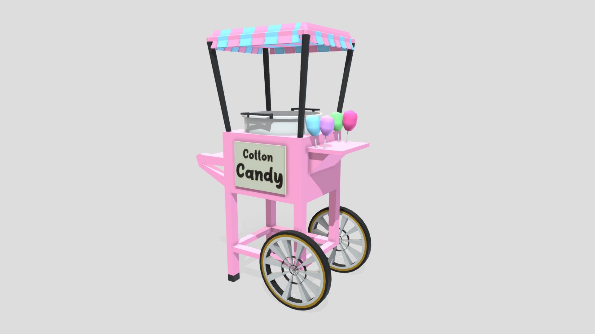 Cotton Candy Machine - Download Free 3D model by hirairmak 3d model